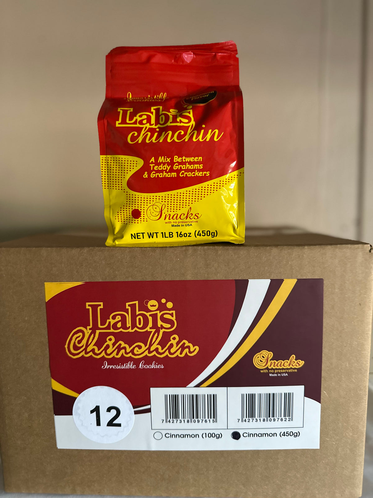 BOX 12PC 450g OF REGULAR CINNAMON RESELLERS ONLY