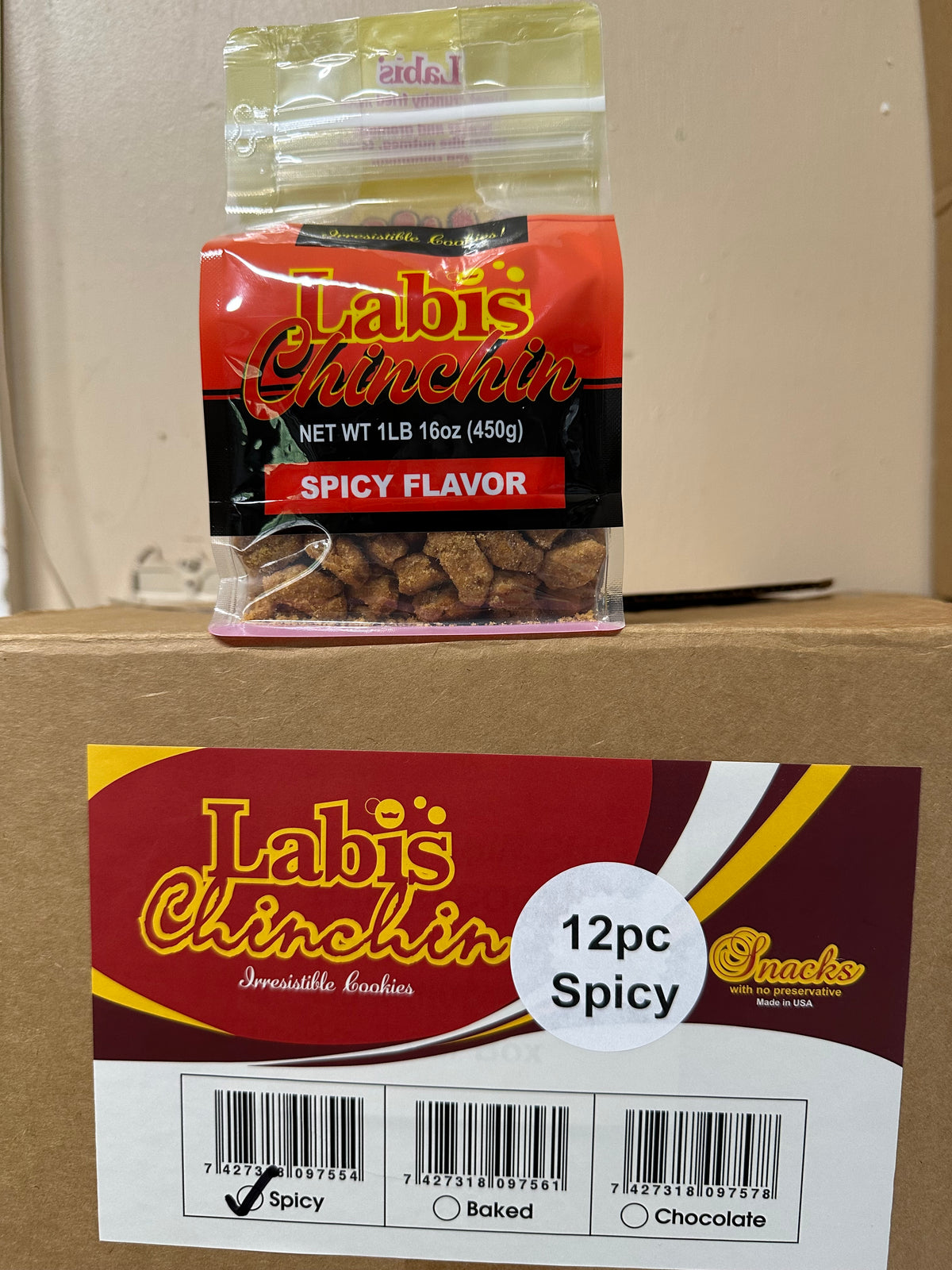 B0X 12PC SPICY OF 450G